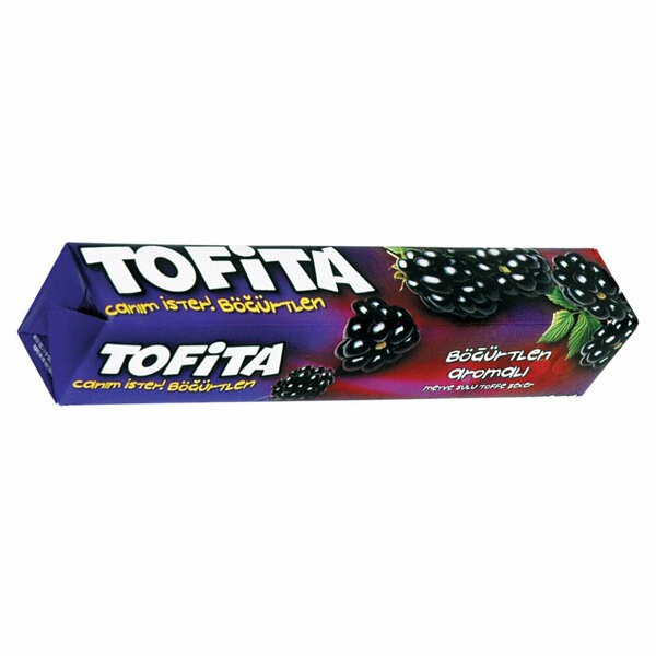 TOFITA конфеты жевательные со вкусом Черная смородина 12*20*47г
