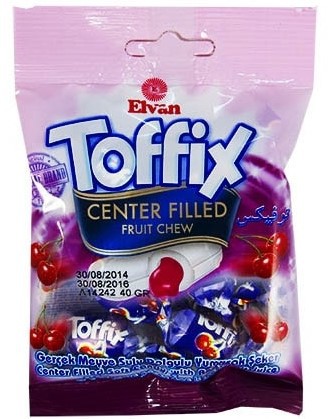Жевательные конфеты Toffix Вишня 90 гр