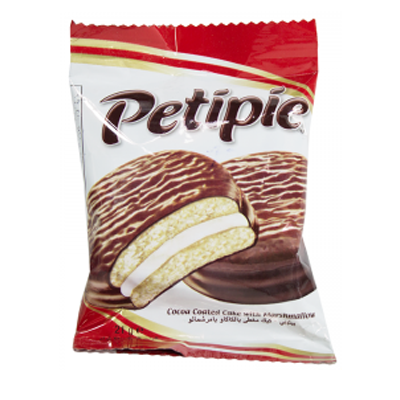 Печенье "PETIPIE" в шоколадной глазури с начинкой 21гр