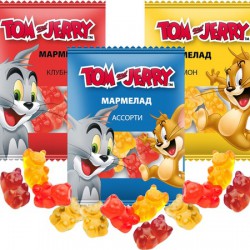 Жевательные Мармелад Tom and Jerry в ассортименте 10 гр