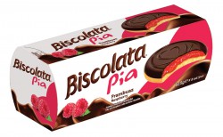 Печенье Bisсolata Pia с Малиновой начинкой покр.темным шоколадом 100гр
